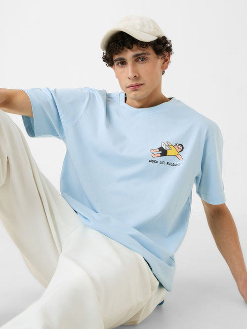 Relaxed T-Shirt: Work Life Balance Men Relaxed Fit T-Shirts