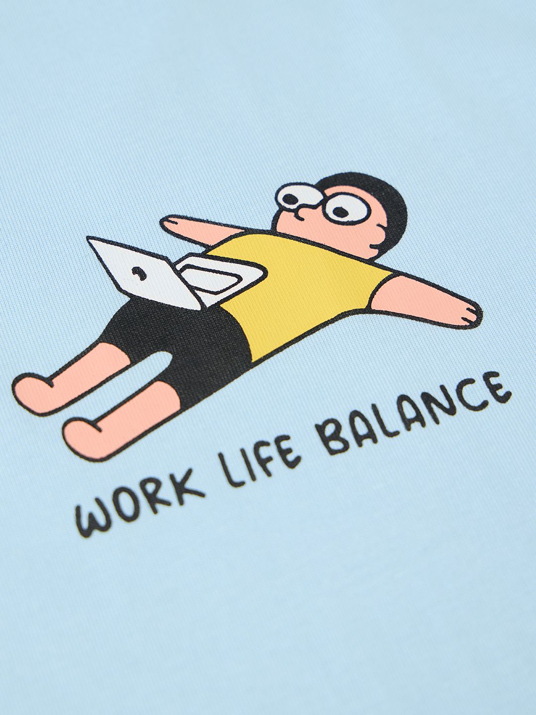 Relaxed T-Shirt: Work Life Balance Men Relaxed Fit T-Shirts