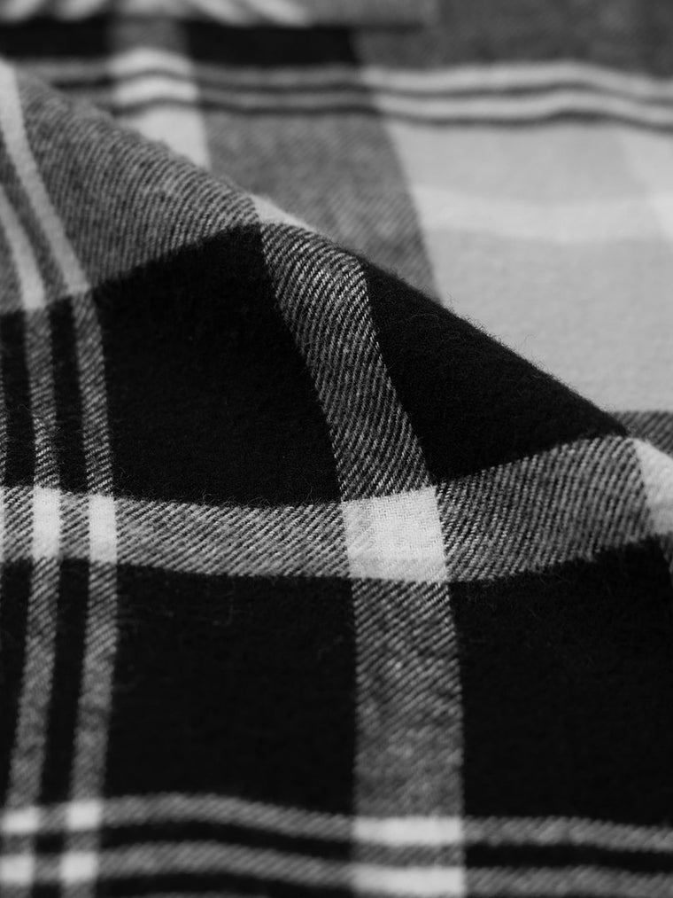 Plaid Shirt: Charcoal Men Utility Shirts