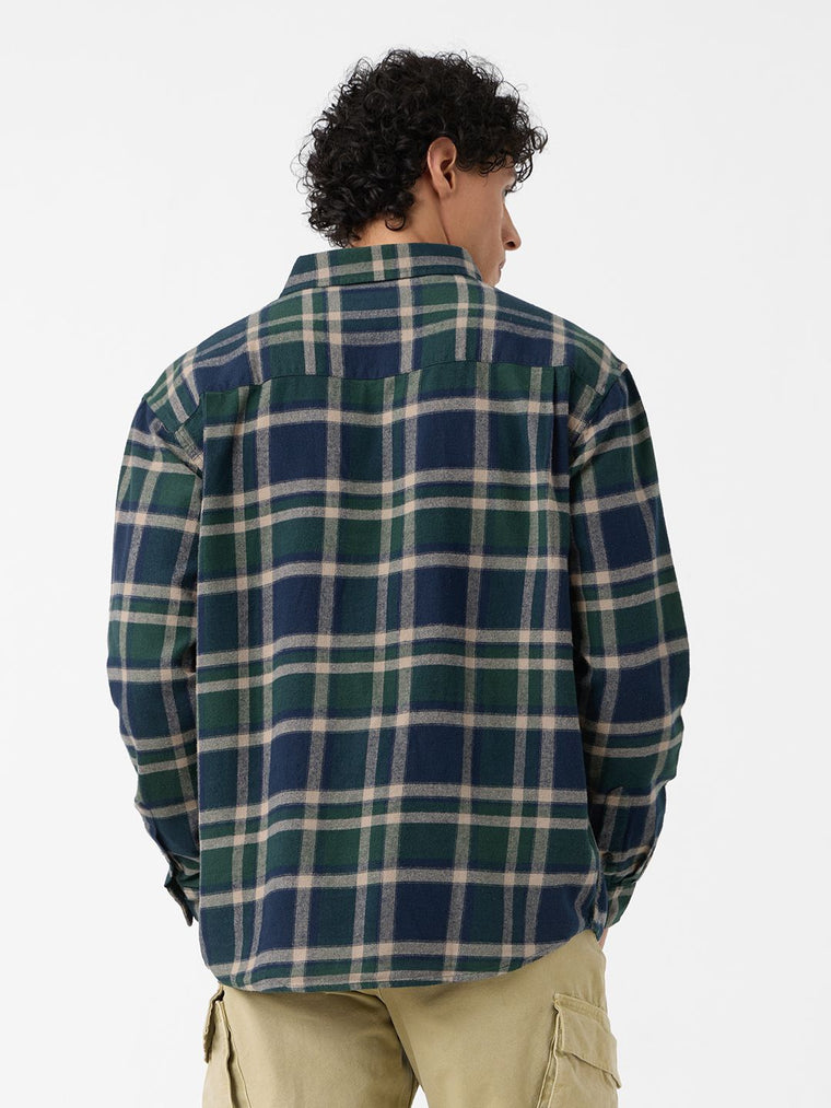 Plaid Shirt: Emerald Men Relaxed Shirts