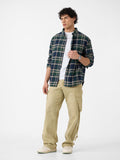 Plaid Shirt: Emerald Men Relaxed Shirts