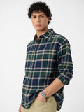 Plaid Shirt: Emerald Men Relaxed Shirts