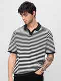 Jacquard Polo: Monochrome Oversized Polos
