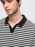 Jacquard Polo: Monochrome Oversized Polos