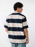 Textured Stripes: Riviera Zipper Polos