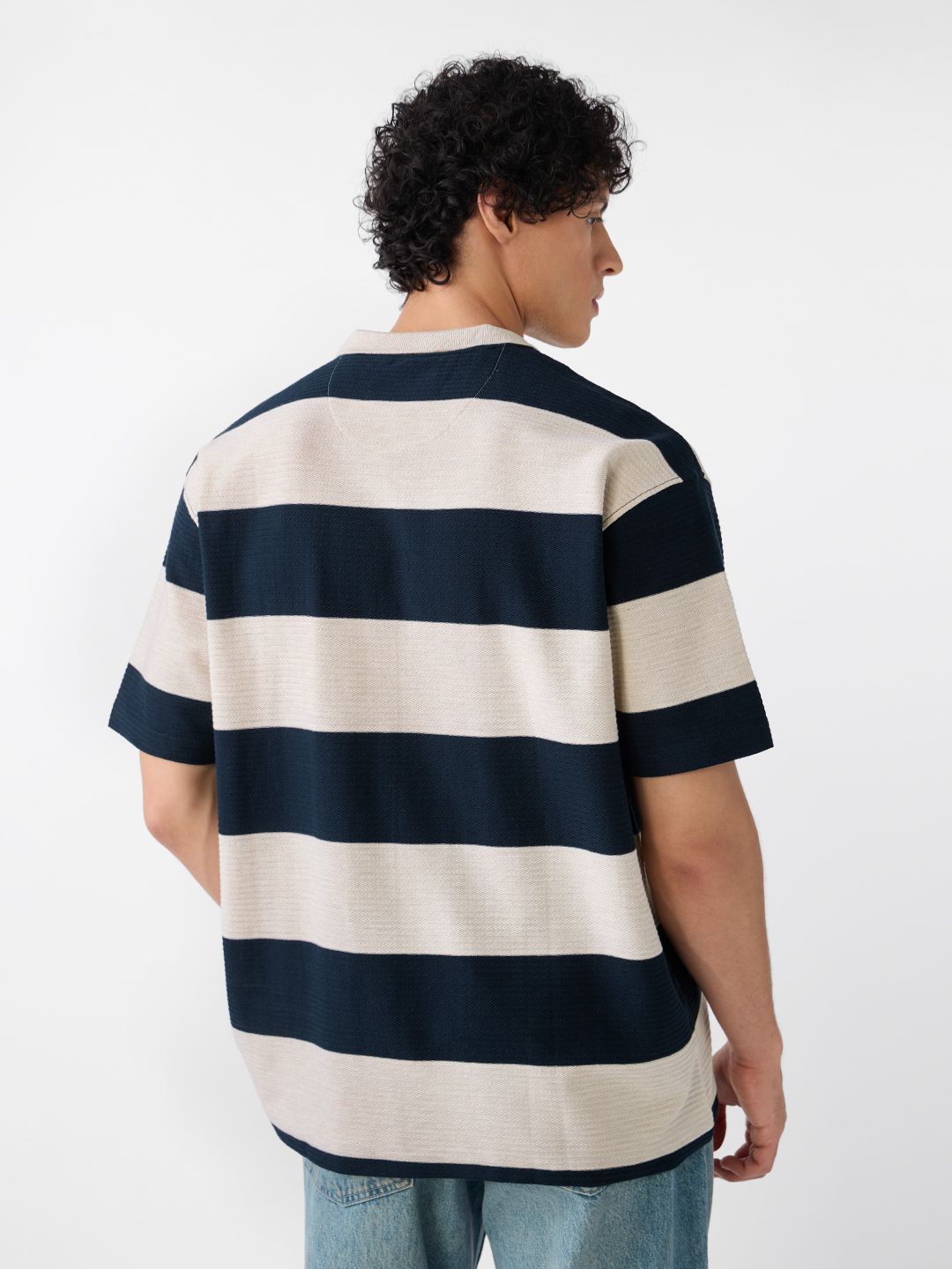 Textured Stripes: Riviera Zipper Polos