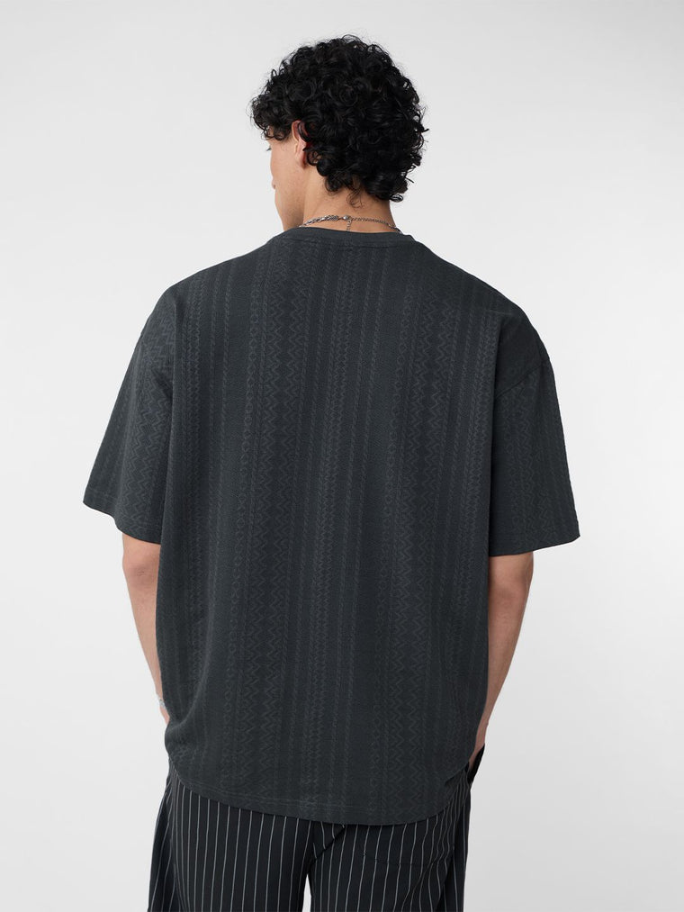 Textured T-shirt: Midnight Oversized T-Shirts