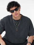 Textured T-shirt: Midnight Oversized T-Shirts