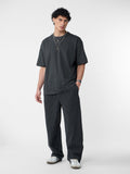 Textured T-shirt: Midnight Oversized T-Shirts
