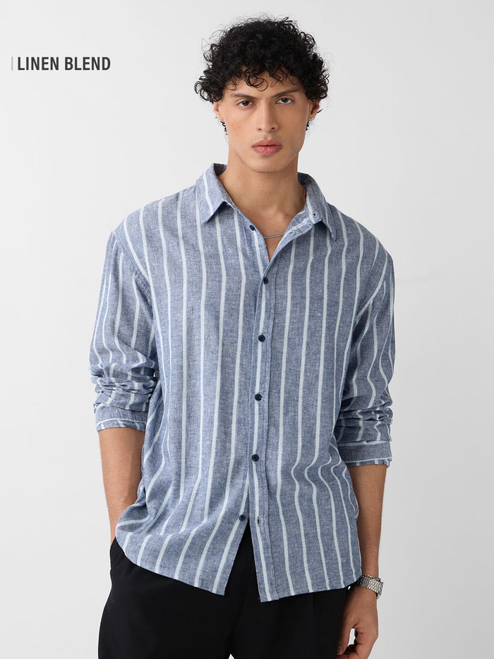 Cotton Linen Stripes: Nautical Cotton Linen Shirts