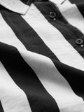 Stripe Shirt: Black, White Women Oversized Shirts
