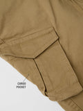 Solids: Dark Beige Boys Cargo Pants (2-8 Yrs)