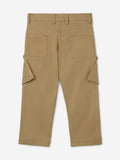 Solids: Dark Beige Boys Cargo Pants (2-8 Yrs)