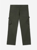 Solids: Forest Green Boys Cargo Pants (2-8 Yrs)
