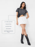 Vintage Solids: Charcoal Grey Women Regular T-Shirts