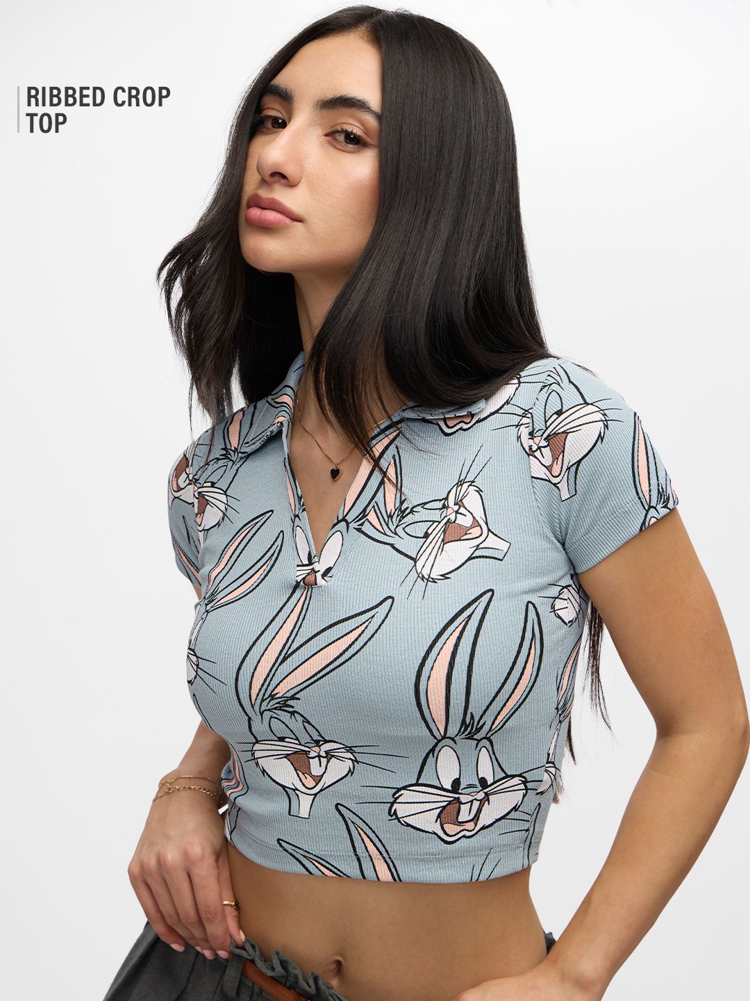 Looney Tunes: Bugs Women Cropped Polos