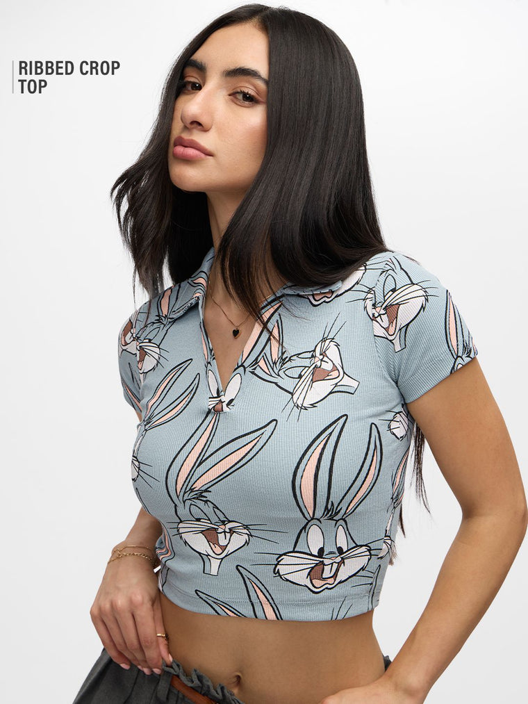 Looney Tunes: Bugs Women Cropped Polos