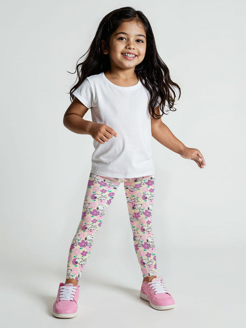 Peanuts: Snoopster Girls Cotton Leggings (2-8 Yrs)