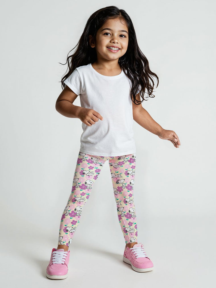 Peanuts: Snoopster Girls Cotton Leggings (2-8 Yrs)