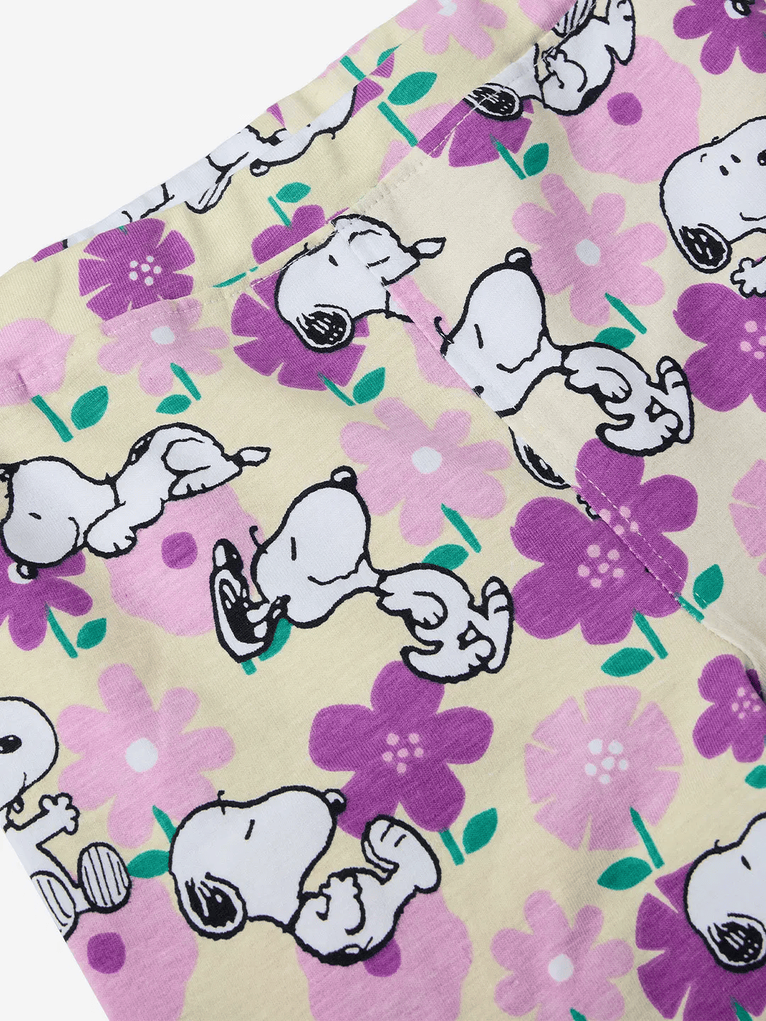 Peanuts: Snoopster Girls Cotton Leggings (2-8 Yrs)