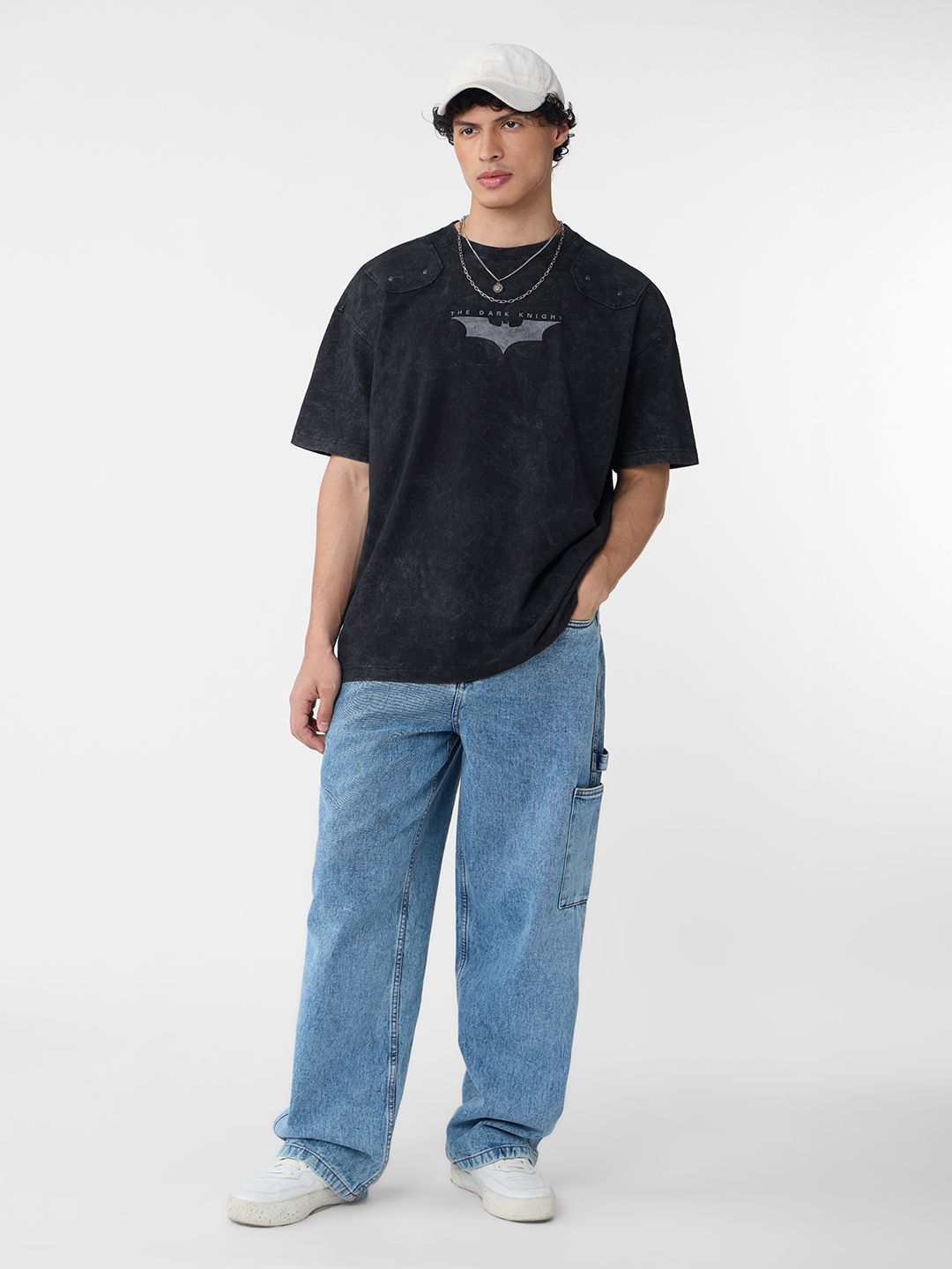 Batman: Dark Knight Logo Oversized T-Shirts