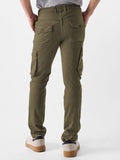 Solids: Olive Drab Men Cargo Pants