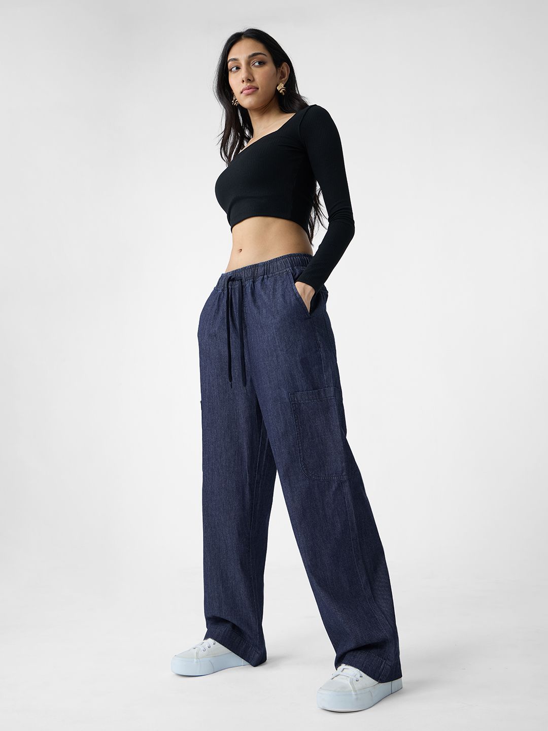 Pull-On Denim: Raw Blue Women Pull on Denims