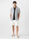 TSS Originals: Monochrome Stripes Men Textured Shirts