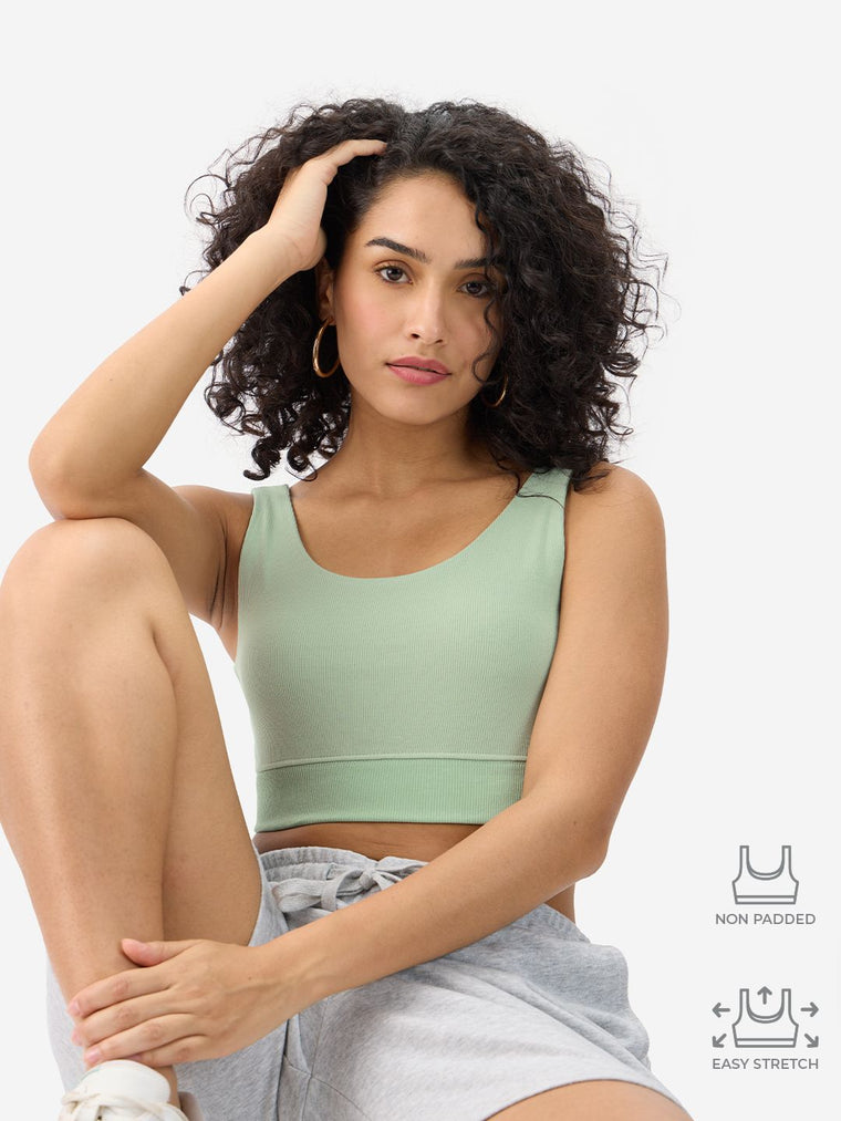 Jade Green Bralette Top Women Bralette