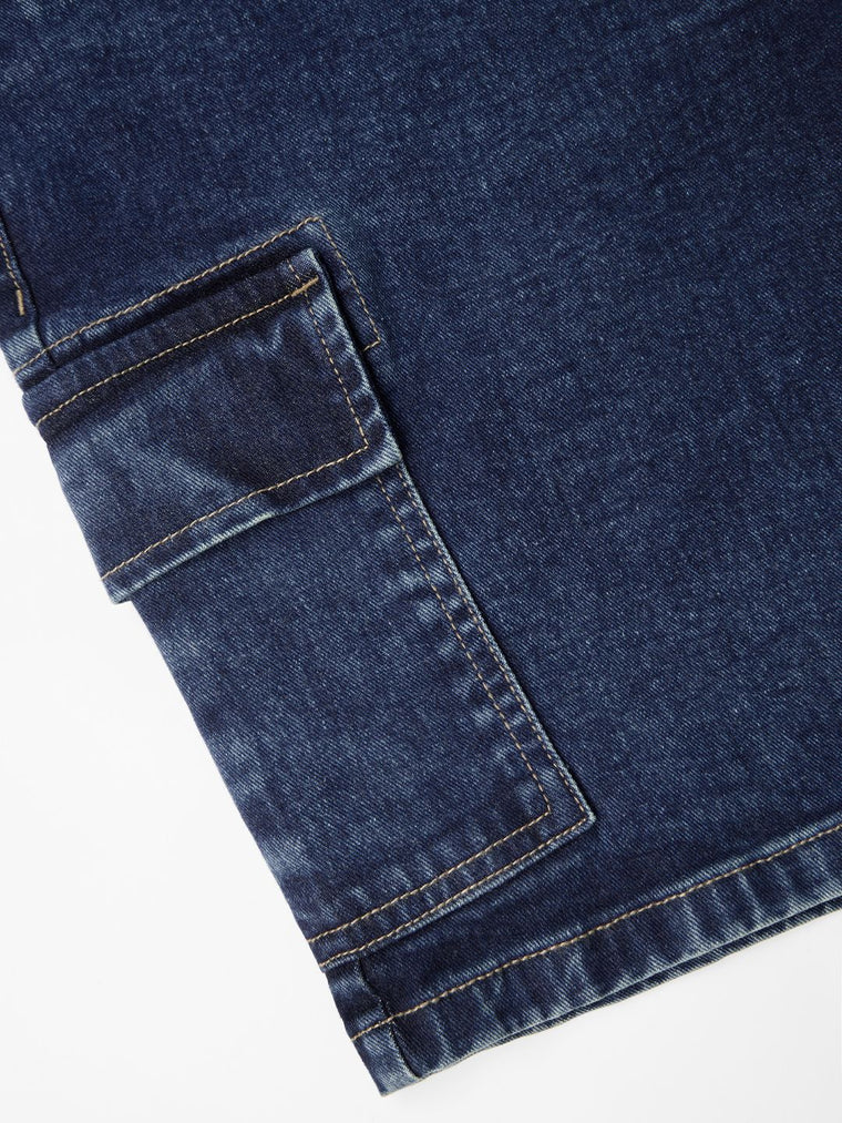 Denim: Ocean Blue Men Denim Shorts