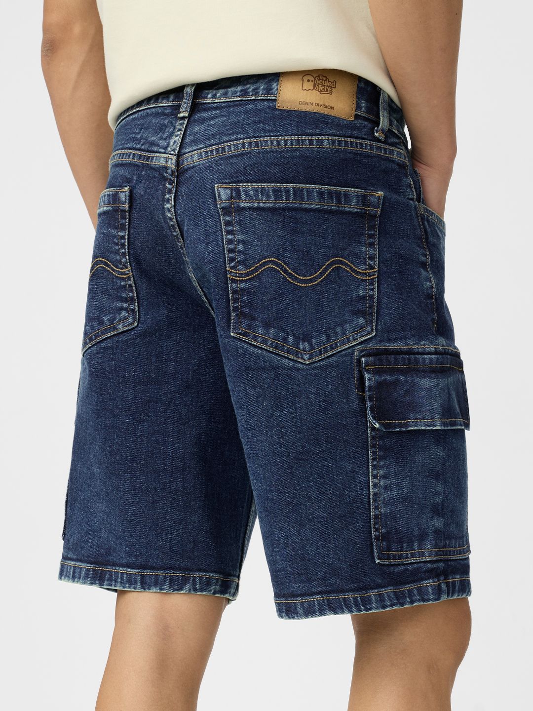 Denim: Ocean Blue Men Denim Shorts