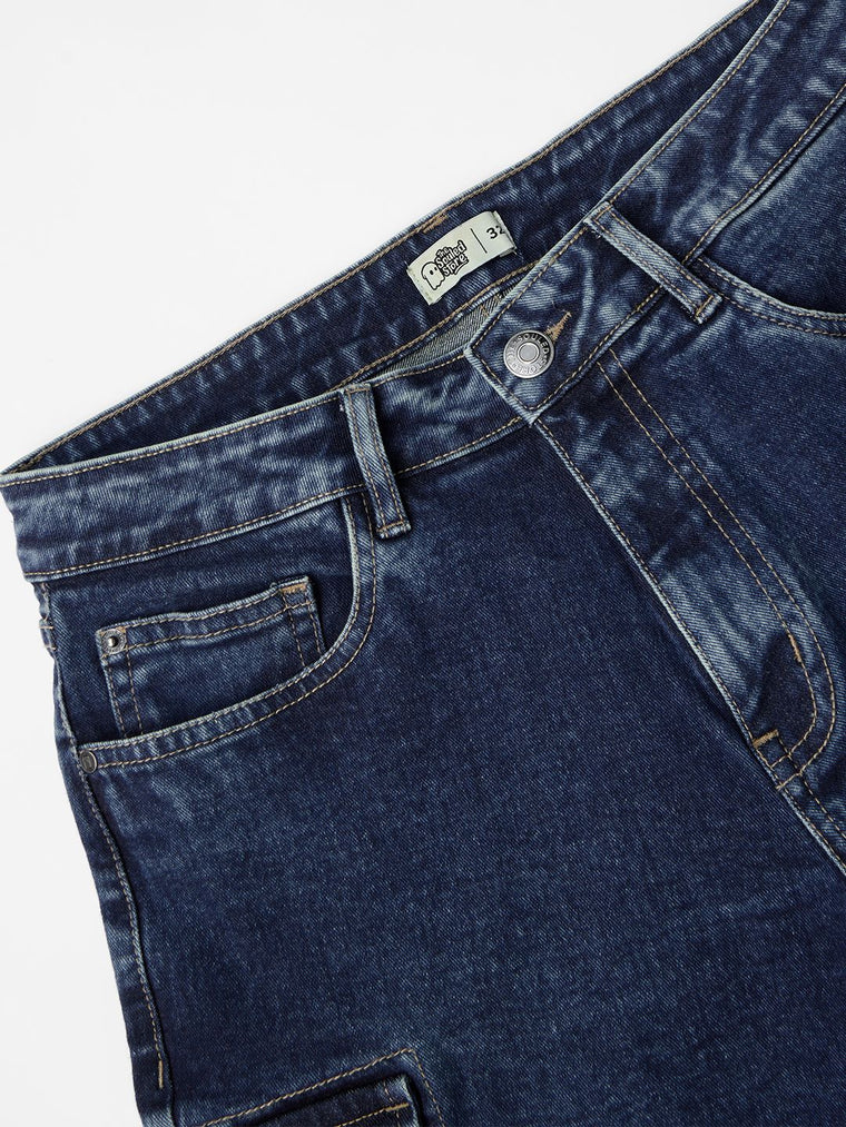 Denim: Ocean Blue Men Denim Shorts