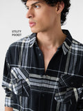 Plaid Shirt: Steel Men Utility Shirts