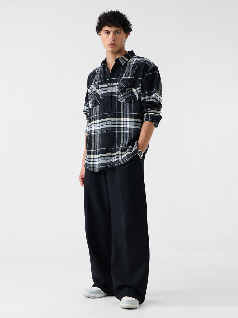 Plaid Shirt: Steel Men Utility Shirts