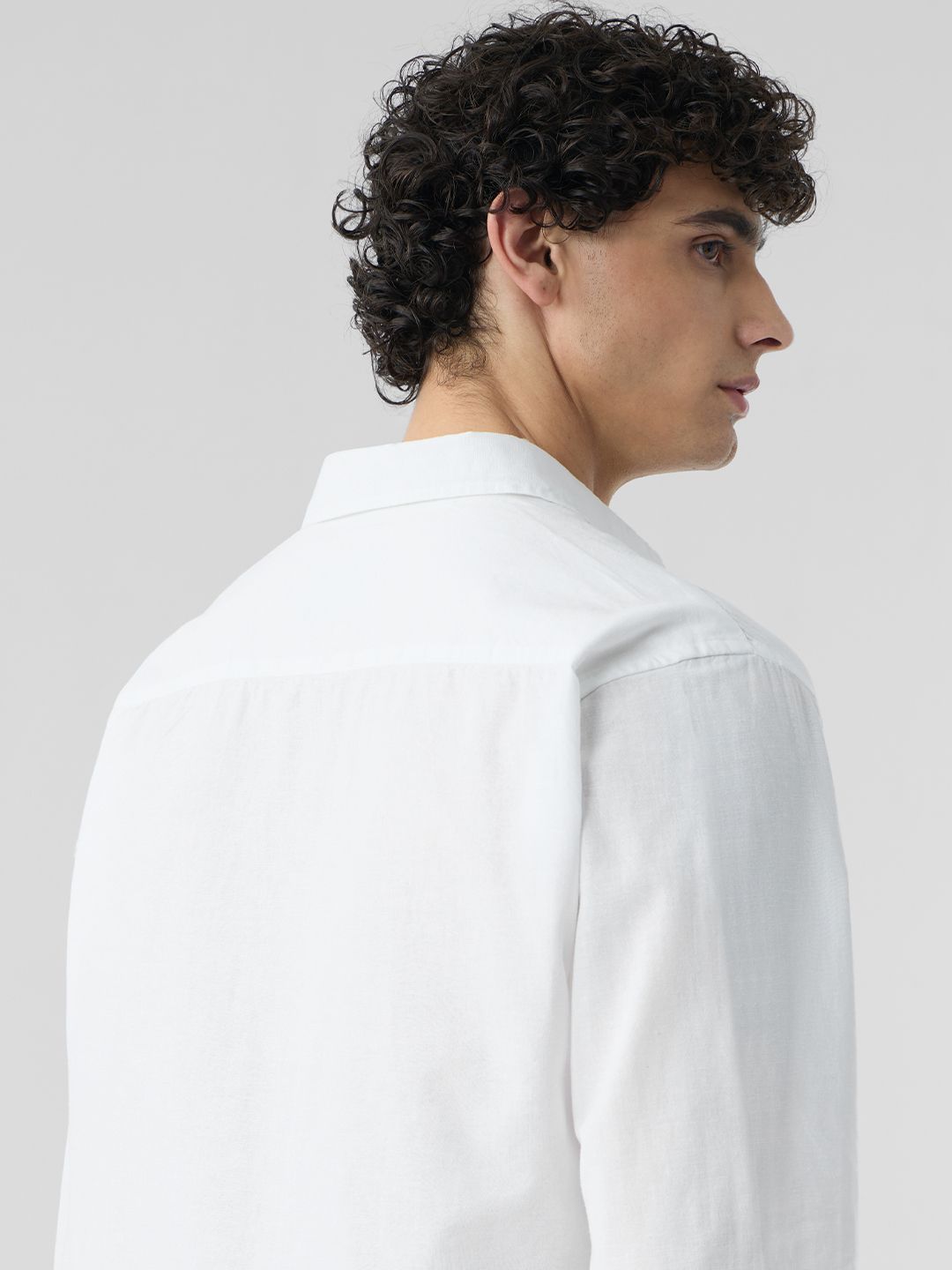 Cotton Linen: Anchor Crest Cotton Linen Shirts