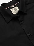Cotton Linen: Bold Black Cotton Linen Shirts