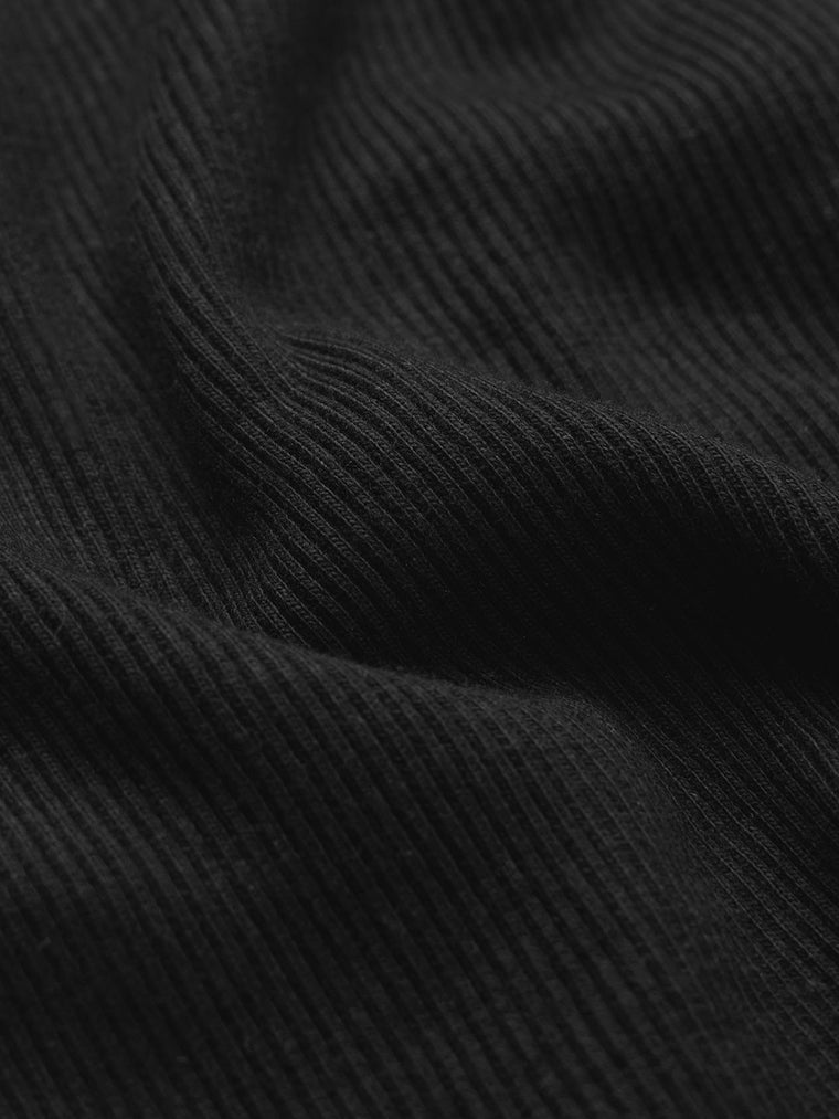 Ribbed Tank Top: Onyx Women Knit Tops