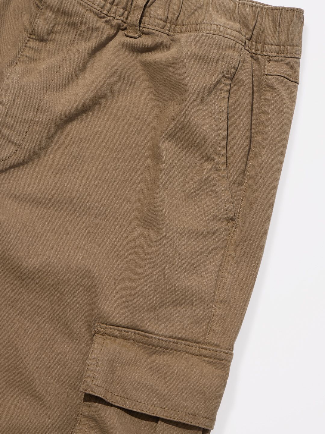 Solids: Deep Tan Men Cargo Pants