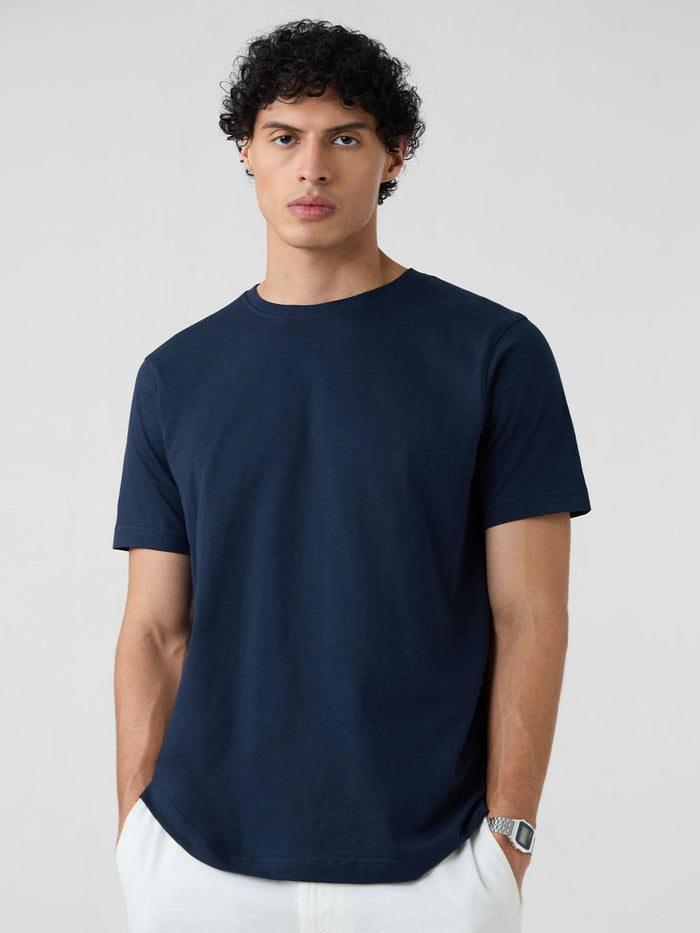 Solids: Navy Blue T-Shirts