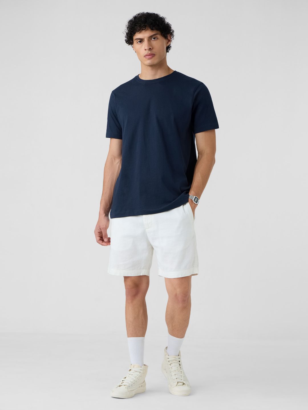 Solids: Navy Blue T-Shirts