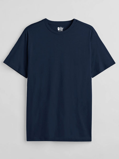 Solids: Navy Blue T-Shirts