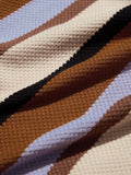 Stripes: Rust, Purple, Yellow Knit Shirts