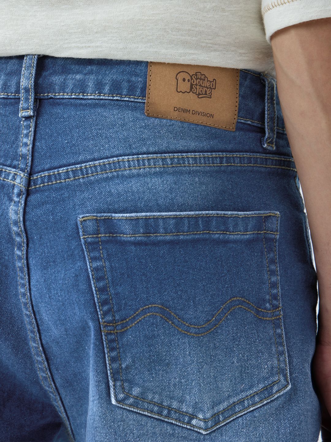 Denim Shorts: Midnight Blue Men Denim Shorts