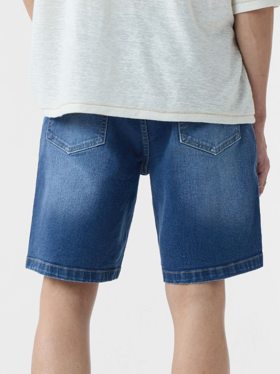 Denim Shorts: Midnight Blue Men Denim Shorts