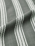 Textured Stripes: Grey Men Relaxed Shirts