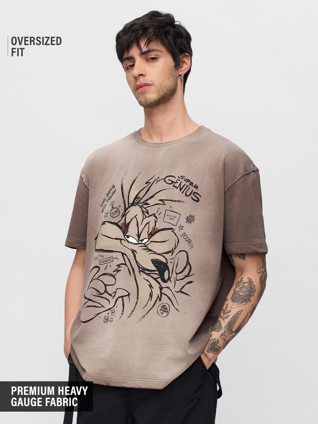 Looney Tunes: Super Genius Oversized T-Shirts