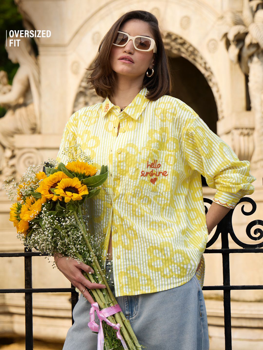 TSS Originals: Hello Sunshine Women Oversized Shirts