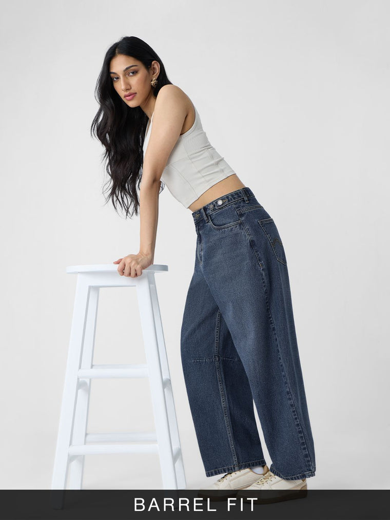 Barrel-Fit Denim: Pacific Women Barrel Denims