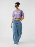 TSS Originals: Blessed And Unbothered Women Oversized Cropped T-Shirts