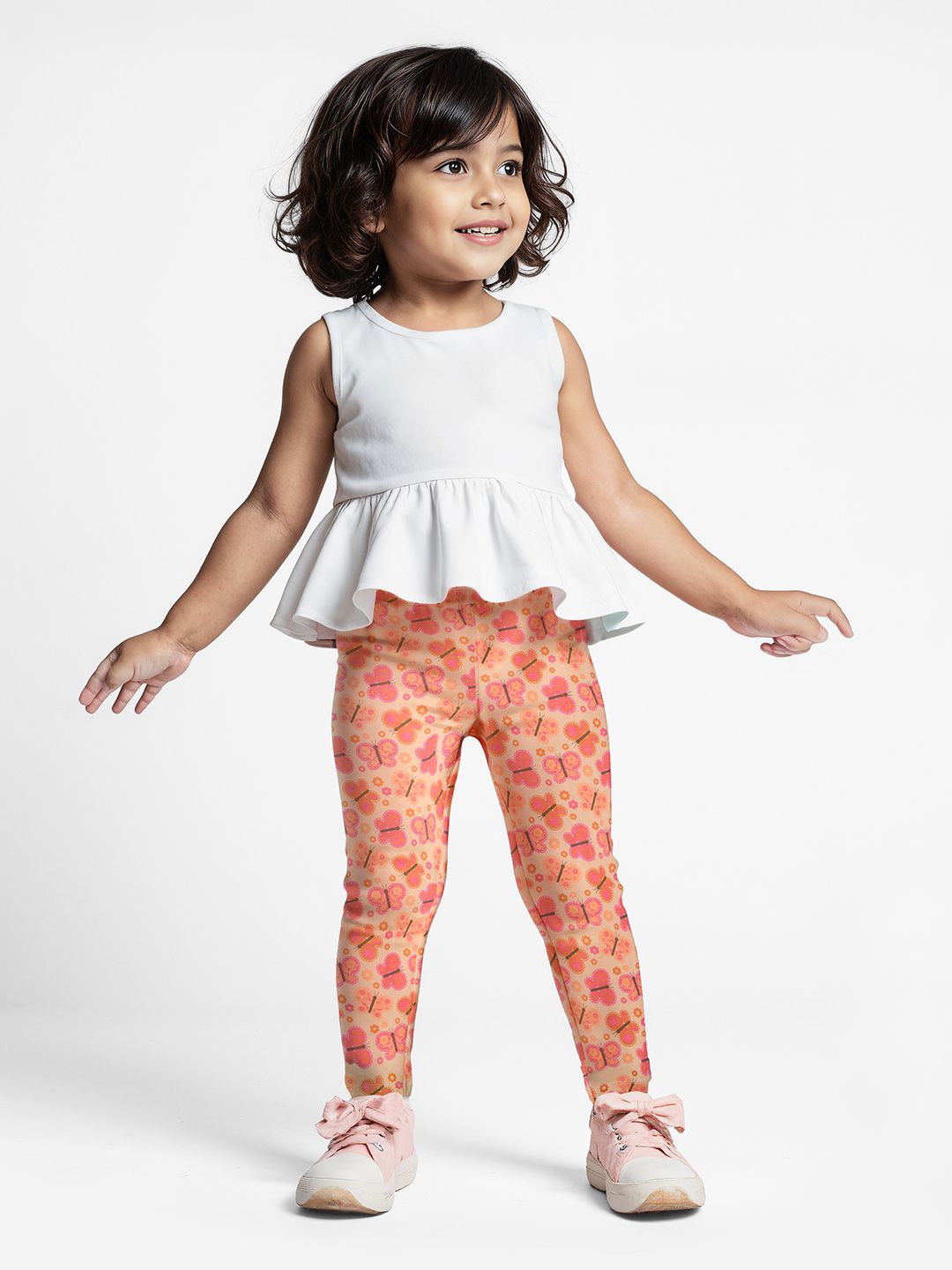 TSS Originals: Flutter Girls Cotton Leggings (2-8 Yrs)
